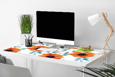Bureau onderlegger Oranje bloem