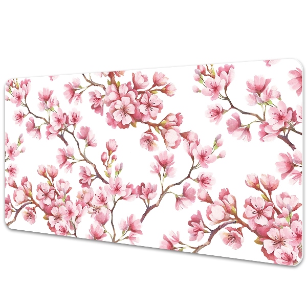 Bureaumat Roze bloemen