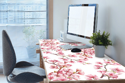Bureaumat Roze bloemen
