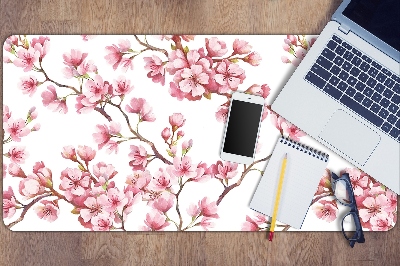 Bureaumat Roze bloemen
