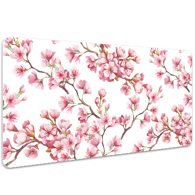 Bureaumat Roze bloemen