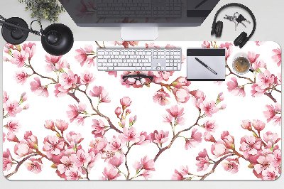 Bureaumat Roze bloemen