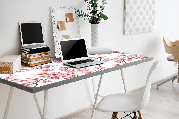 Bureaumat Roze bloemen