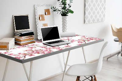 Bureaumat Roze bloemen
