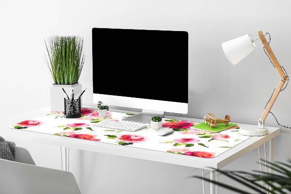Bureau mat Lente bloemen