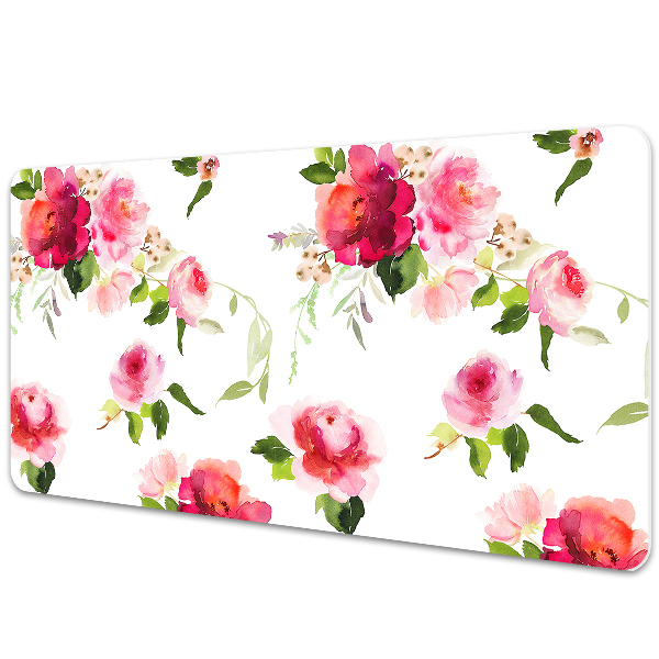 Bureau mat Lente bloemen