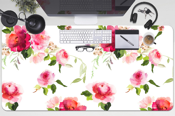 Bureau mat Lente bloemen