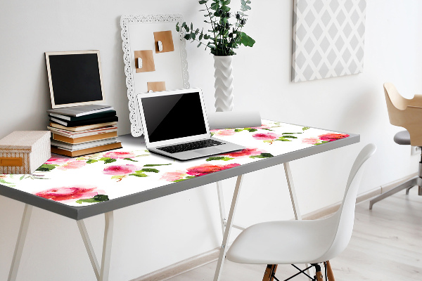 Bureau mat Lente bloemen