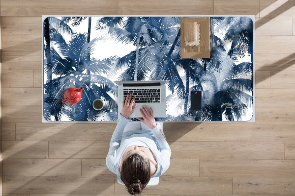 Bureau mat Tropische palmbomen