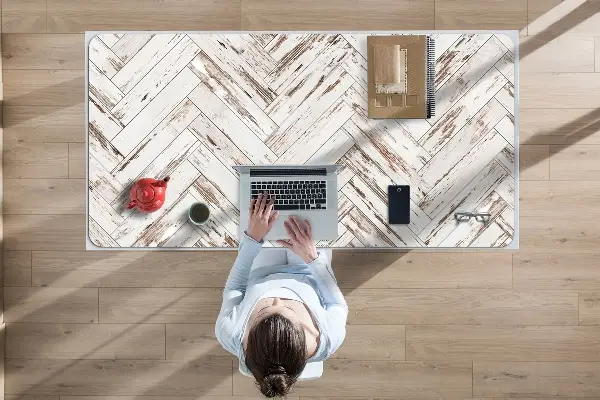 Bureau onderlegger Houten vloer