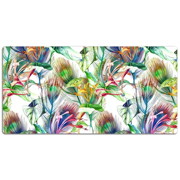 Bureaumat Kleurrijke bloemen