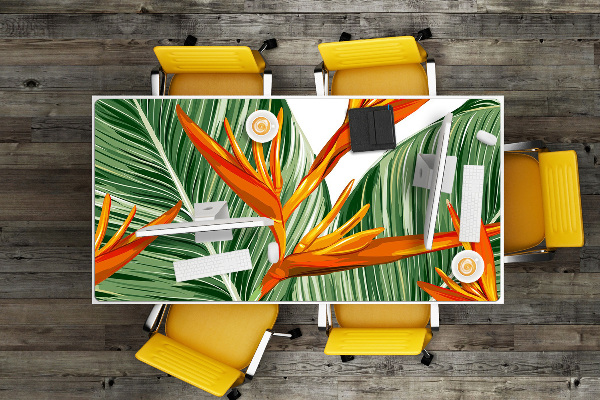 Bureau mat Palm bladeren