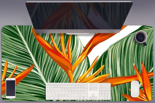 Bureau mat Palm bladeren