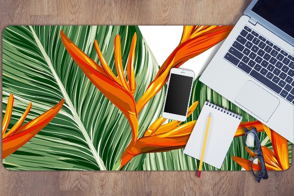 Bureau mat Palm bladeren
