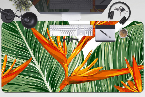 Bureau mat Palm bladeren