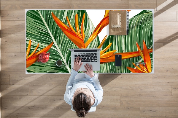Bureau mat Palm bladeren