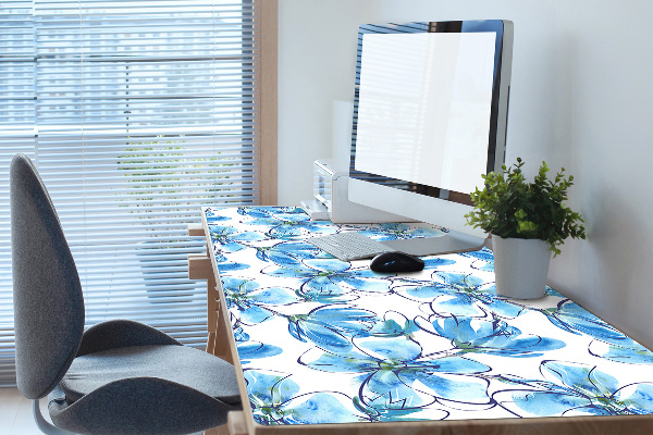 Bureau onderlegger Aquarellen bloemen