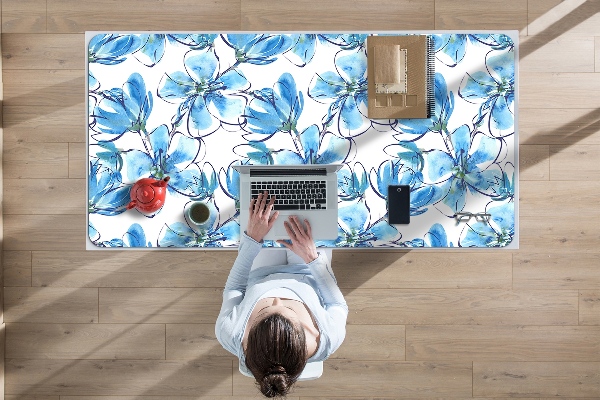 Bureau onderlegger Aquarellen bloemen