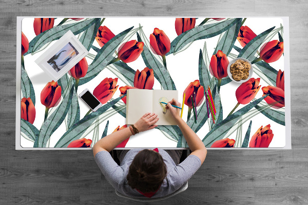 Bureau mat Tulpen