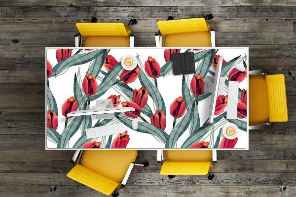 Bureau mat Tulpen