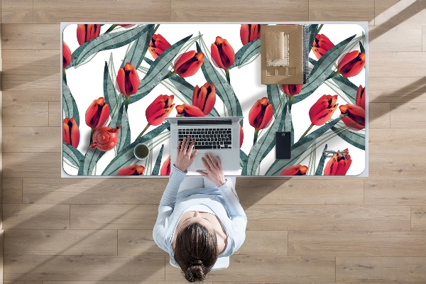 Bureau mat Tulpen