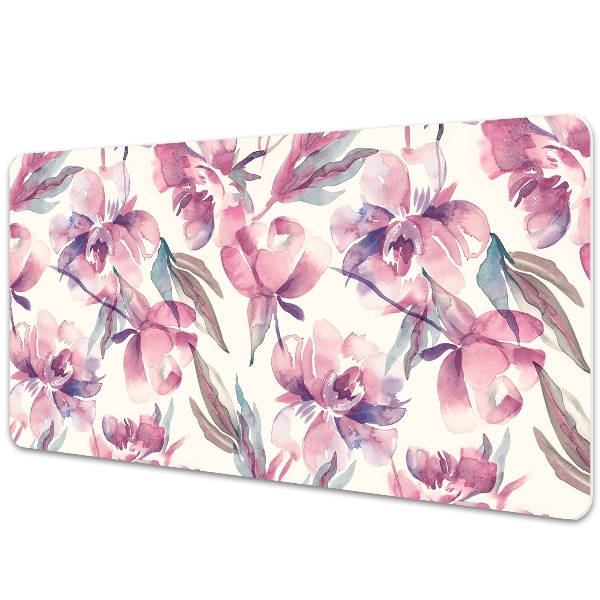 Bureau mat Roze bloemen