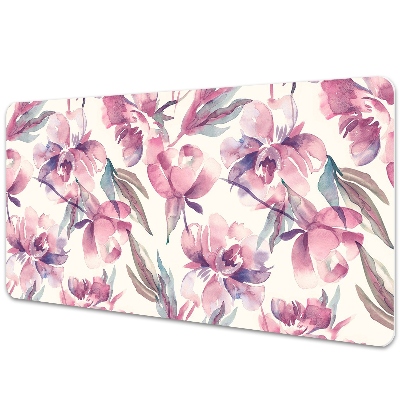 Bureau mat Roze bloemen