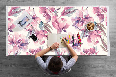 Bureau mat Roze bloemen