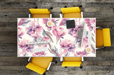 Bureau mat Roze bloemen