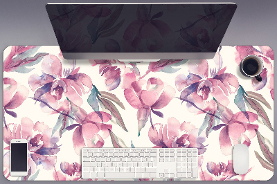 Bureau mat Roze bloemen