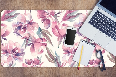 Bureau mat Roze bloemen