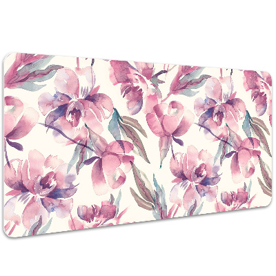 Bureau mat Roze bloemen