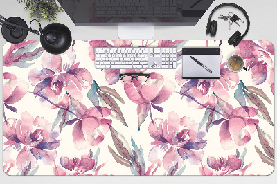 Bureau mat Roze bloemen