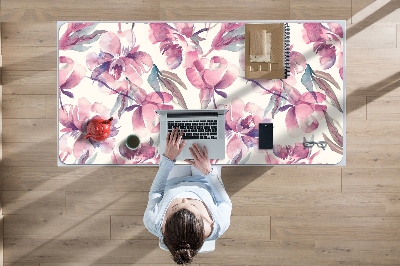 Bureau mat Roze bloemen