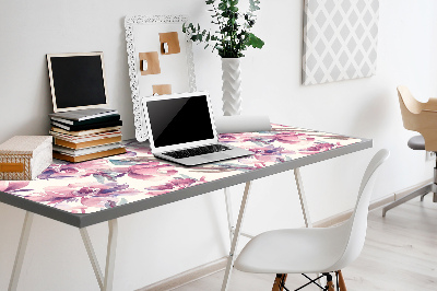 Bureau mat Roze bloemen