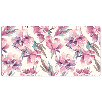 Bureau mat Roze bloemen