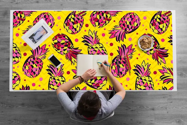 Bureau onderlegger Roze ananas