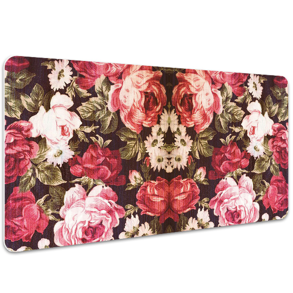 Bureau mat Rode rozen