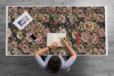 Bureau mat Geweven bloemen