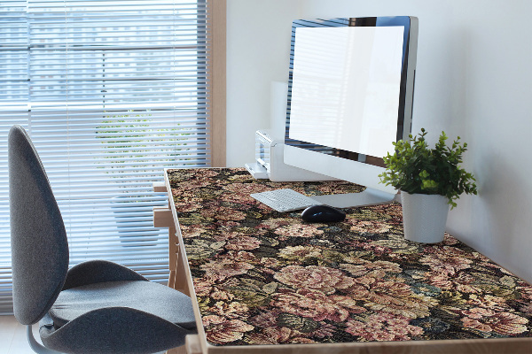 Bureau mat Geweven bloemen