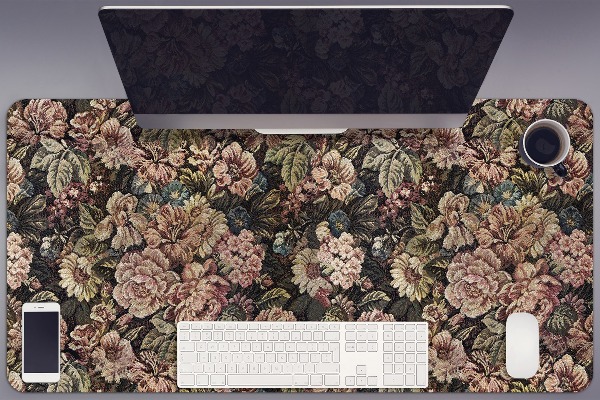 Bureau mat Geweven bloemen