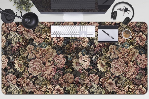 Bureau mat Geweven bloemen