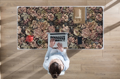 Bureau mat Geweven bloemen