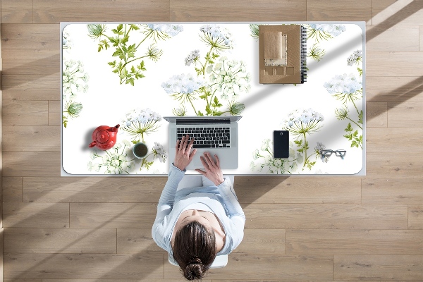 Bureau onderlegger Delicate bloemen