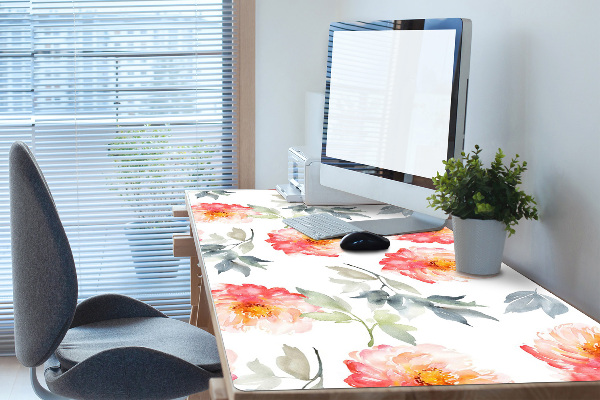 Bureau onderlegger Lente bloemen