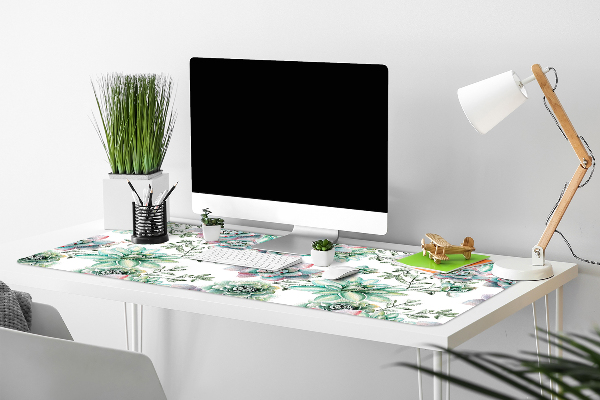 Bureau onderlegger Bloemwaterverf