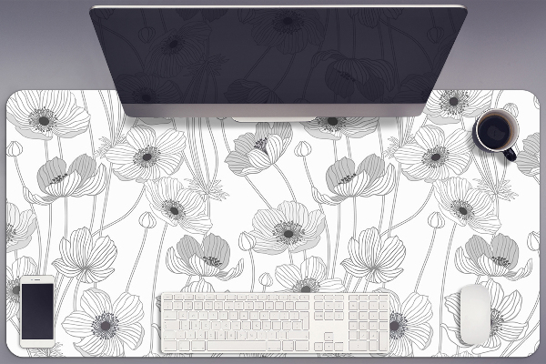 Bureau mat Papavers