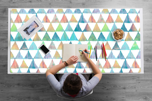 Bureau onderlegger Geometrische driehoeken