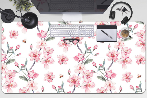 Bureau onderlegger Subtiele bloemen