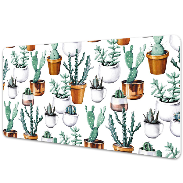 Bureau onderlegger Cacti in potten